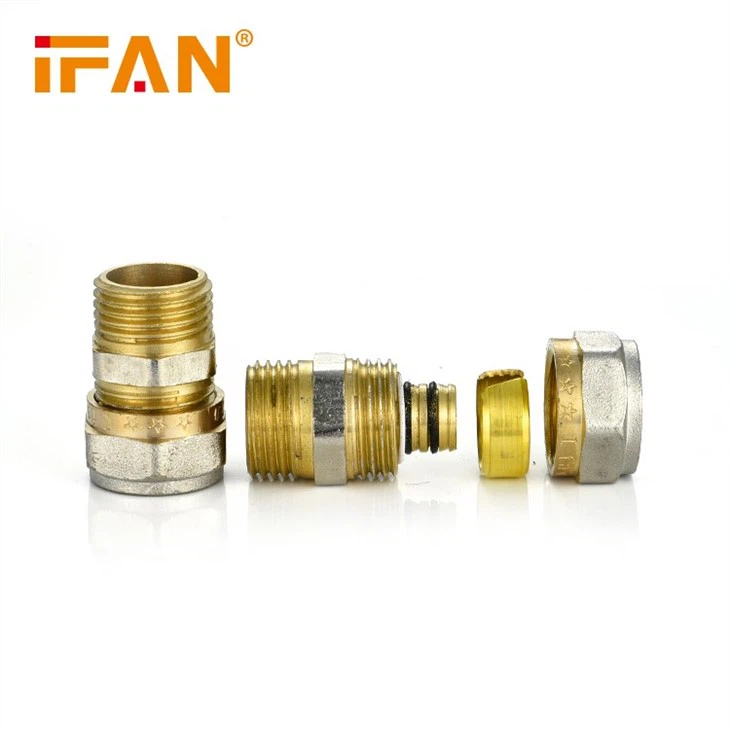 Brass Compression Fitting Male Socket