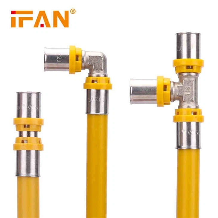 Yellow Pex Gas Fitting