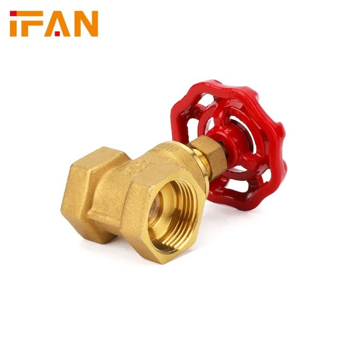 Red Handle Brass Gate Valve